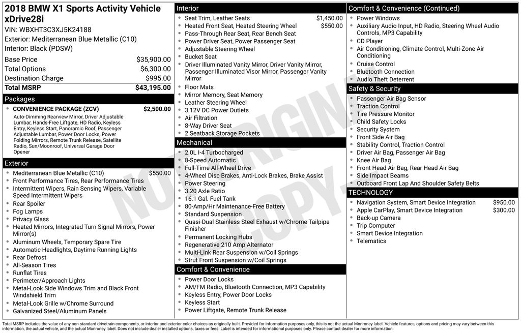 2018 BMW X1 28i - Photo 16