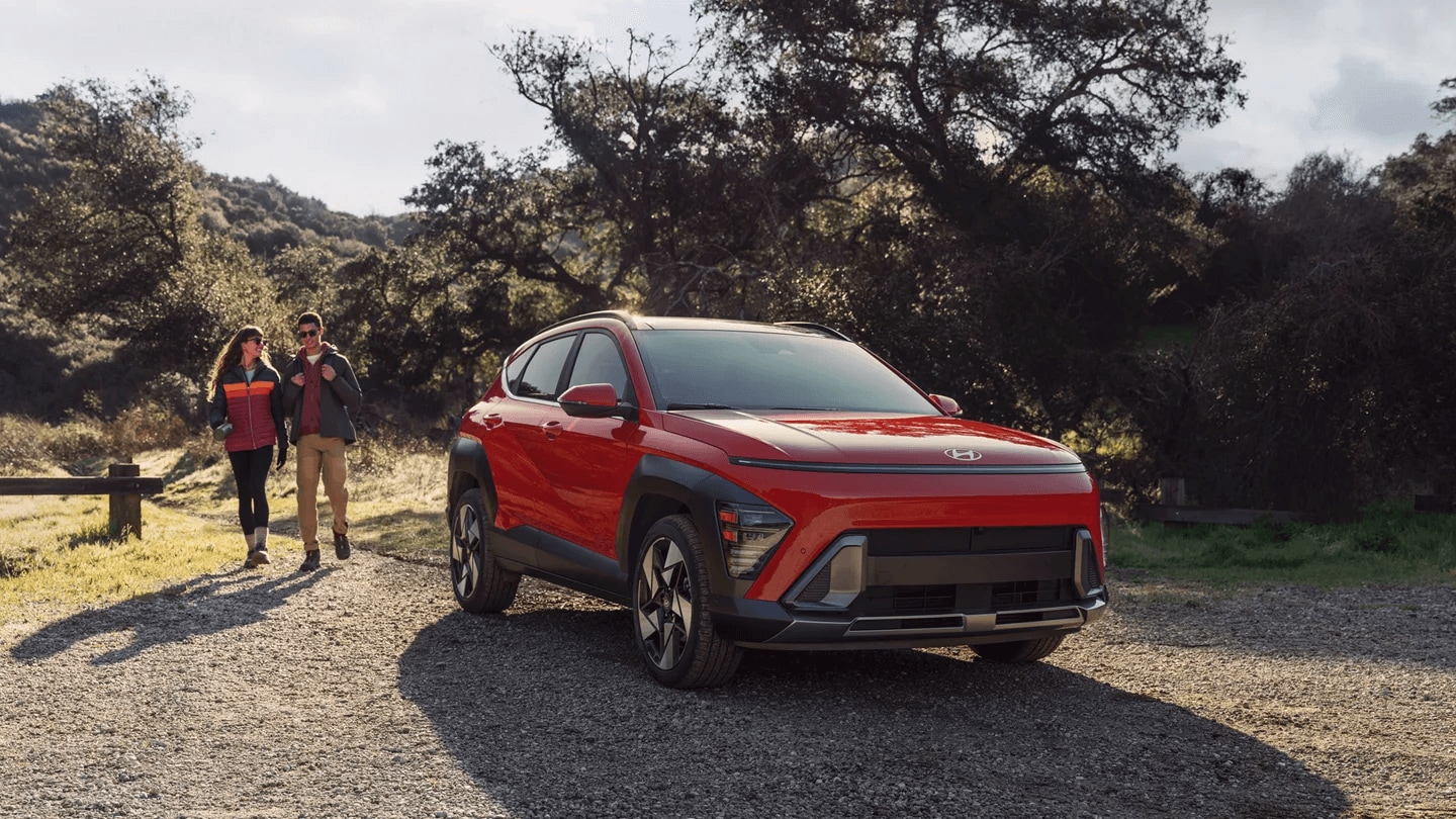 2025 Hyundai Kona with a family