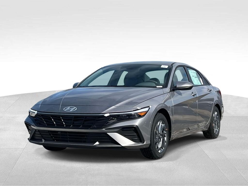 New 2026 Hyundai Elantra Hybrid Blue Sedan