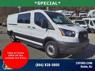 2024 Ford Transit-350 Cargo Shelving+Comp Desk+File Cabinet+3 Passenger Van Low Roof Van