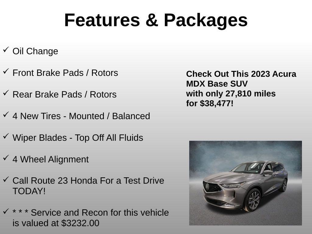 Used 2023 Acura MDX SH-AWD Technology Package SUV