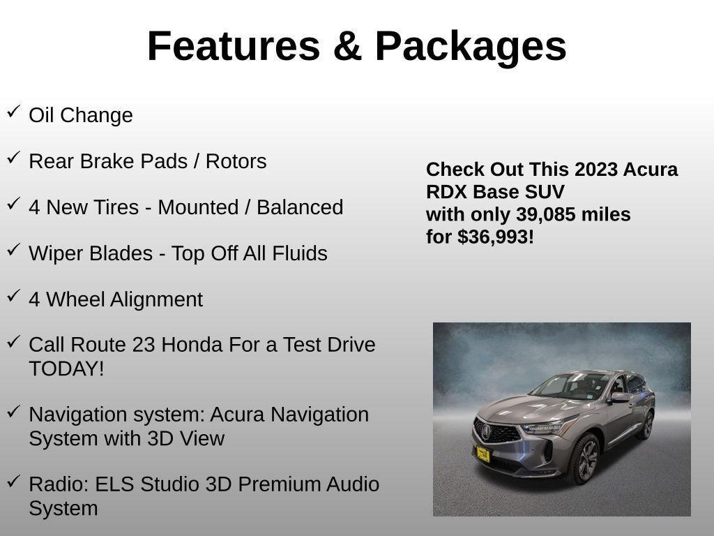 Used 2023 Acura RDX Advance Package SUV