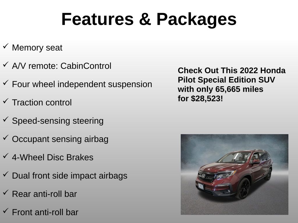 2022 Honda Pilot SE - Photo 12