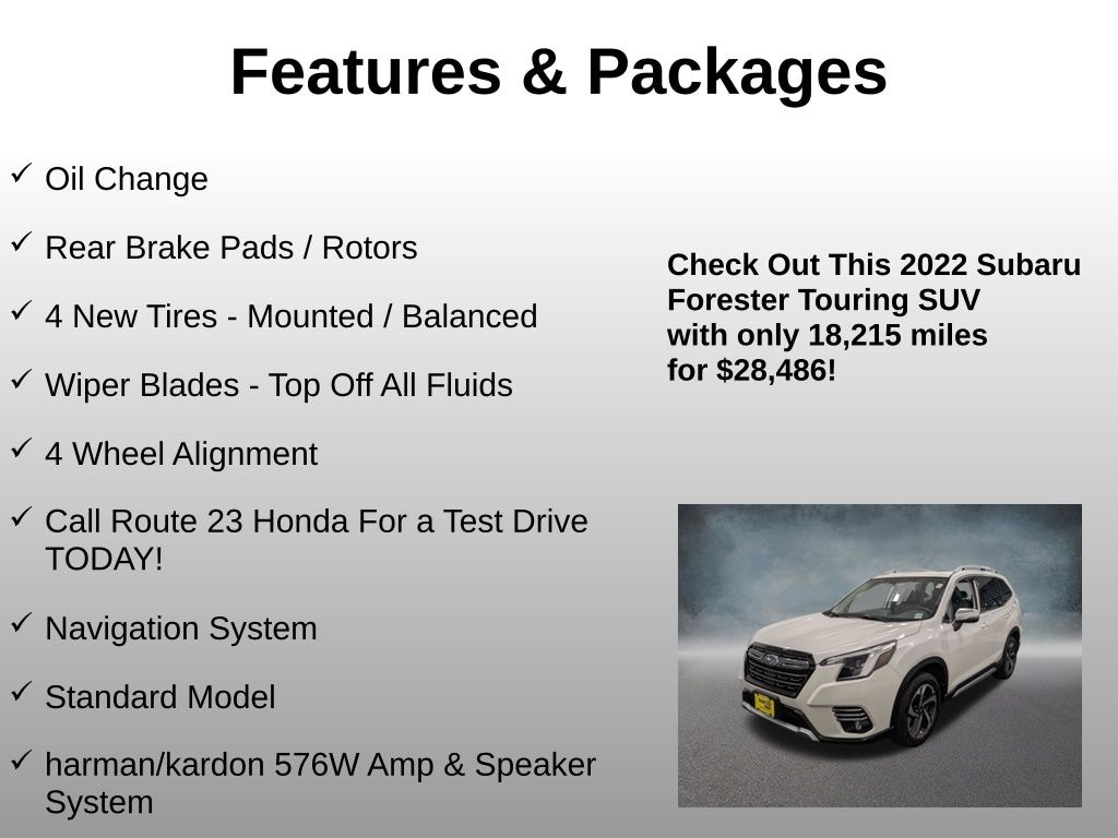 Used 2022 Subaru Forester Touring SUV