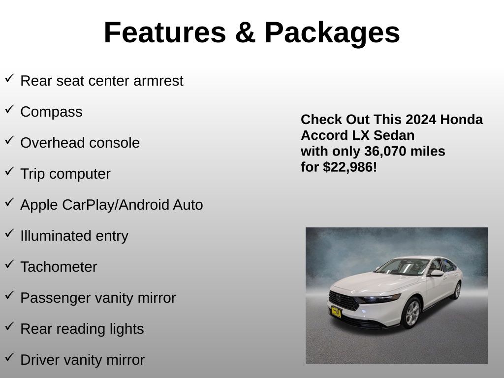 2024 Honda Accord LX - Photo 24