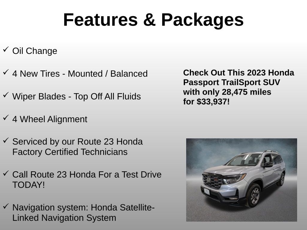 Used 2023 Honda Passport TrailSport SUV