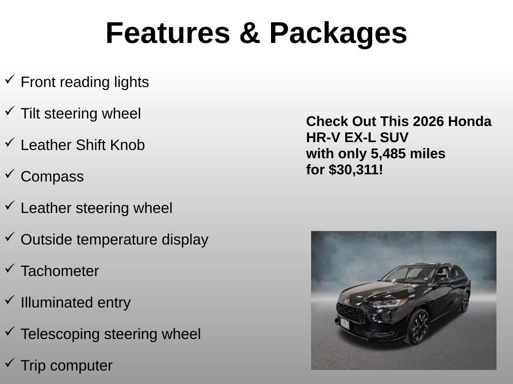 2026 Honda HR-V EX-L - Photo 24