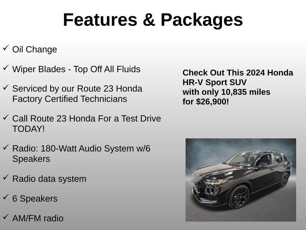 Used 2024 Honda HR-V Sport SUV