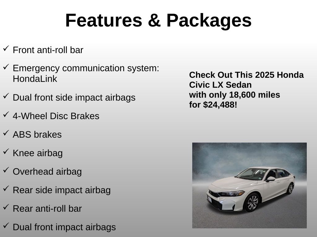 2025 Honda Civic LX - Photo 12