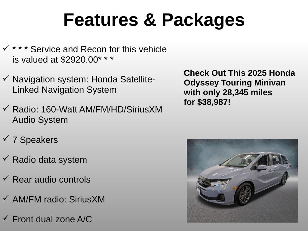 2025 Honda Odyssey Touring - Photo 8