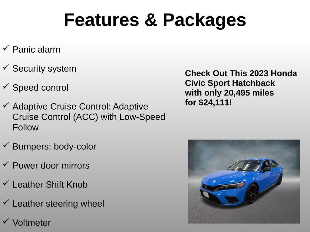 2023 Honda Civic Hatchback Sport - Photo 20