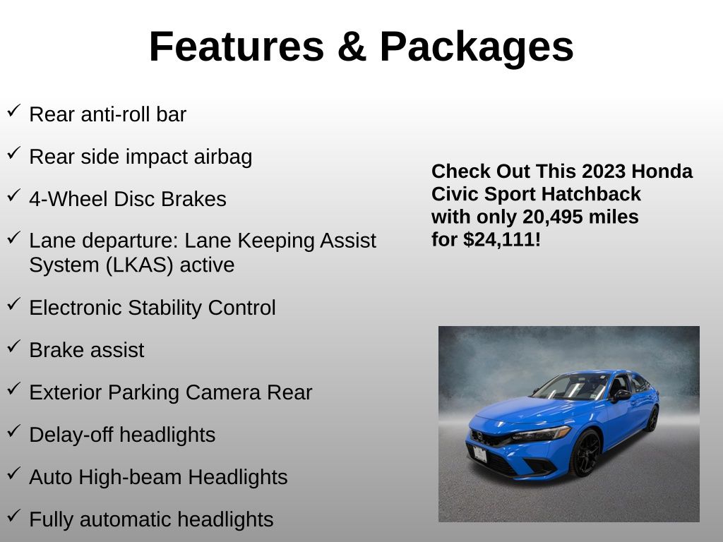 2023 Honda Civic Hatchback Sport - Photo 16
