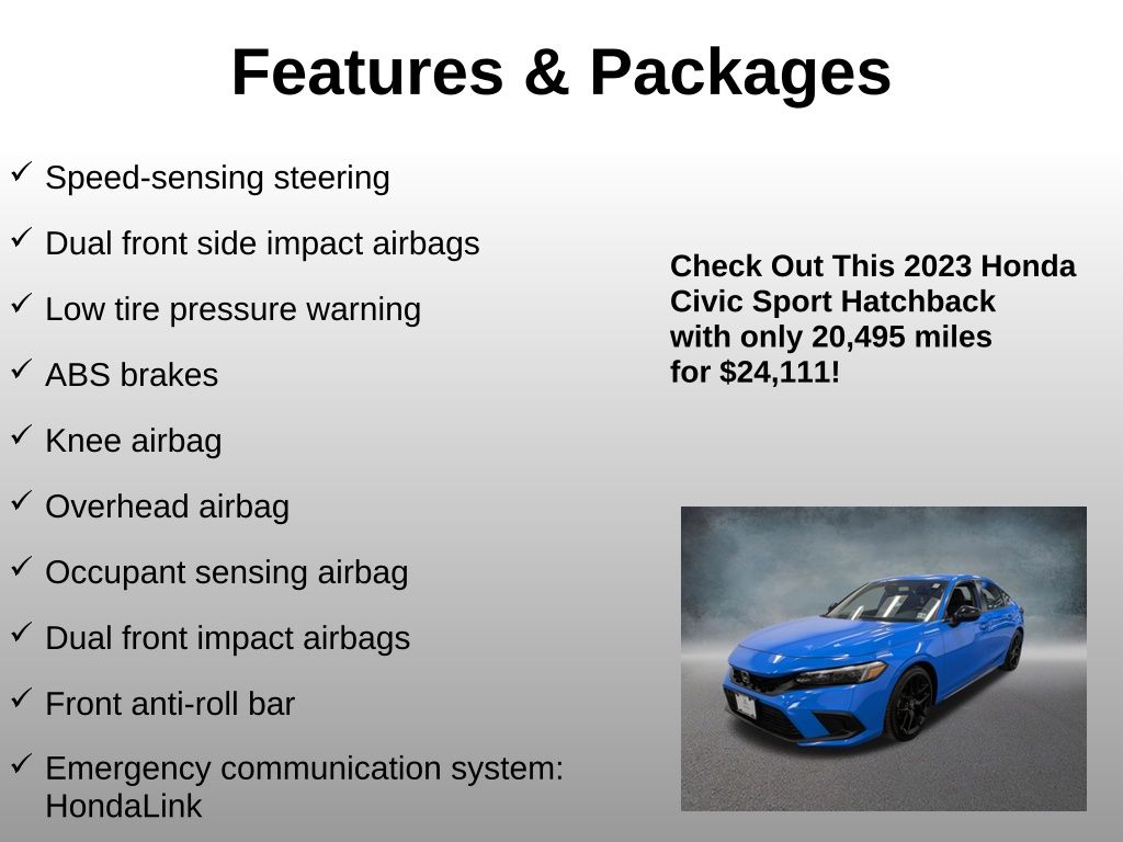 2023 Honda Civic Hatchback Sport - Photo 12