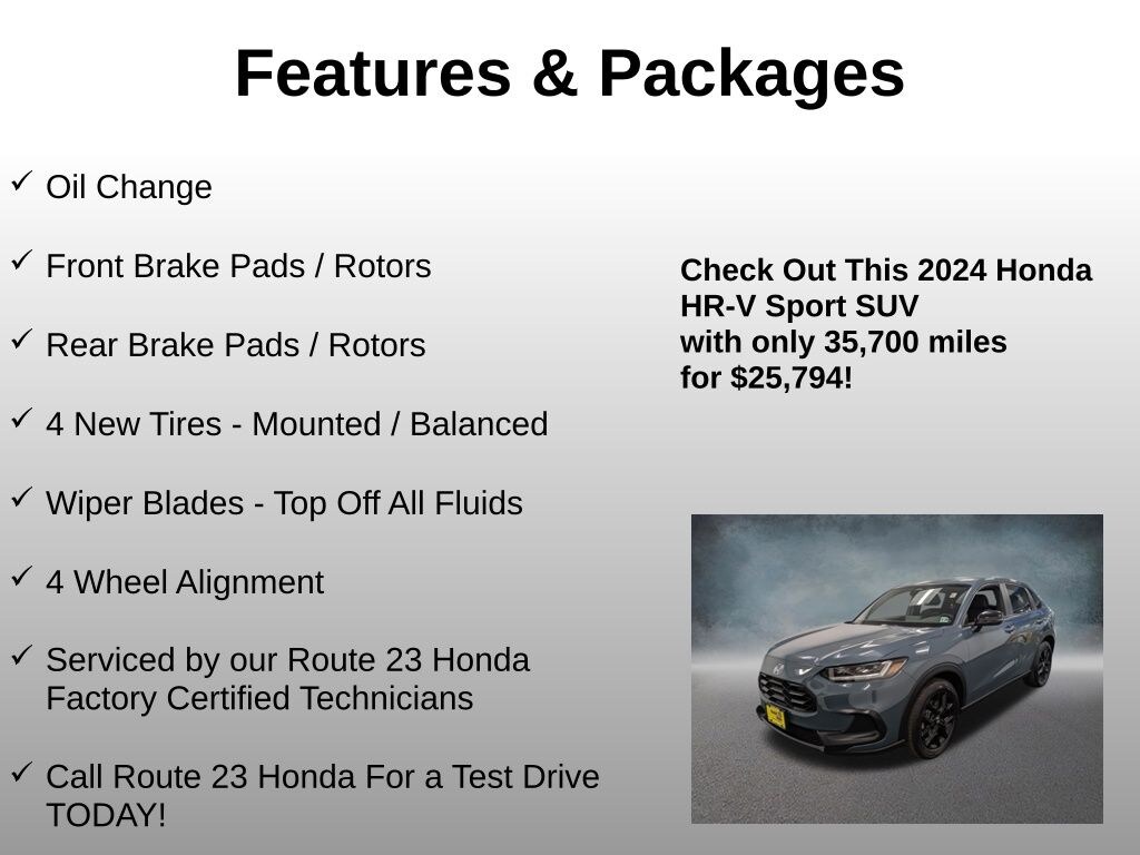 Used 2024 Honda HR-V Sport SUV