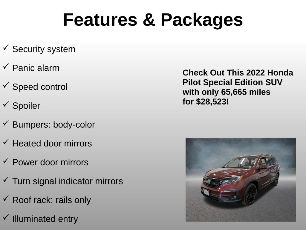 2022 Honda Pilot SE - Photo 24