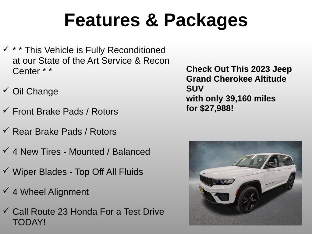 Used 2023 Jeep Grand Cherokee Laredo SUV