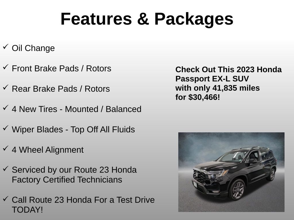 Used 2023 Honda Passport EX-L SUV