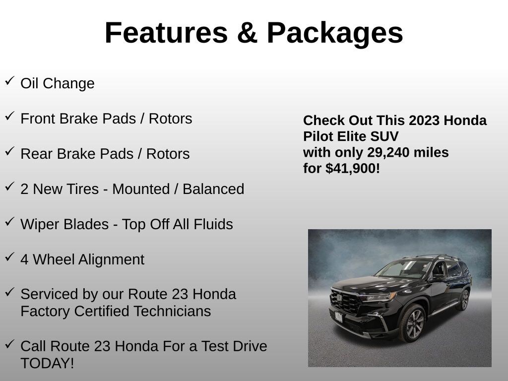 Used 2023 Honda Pilot Elite SUV