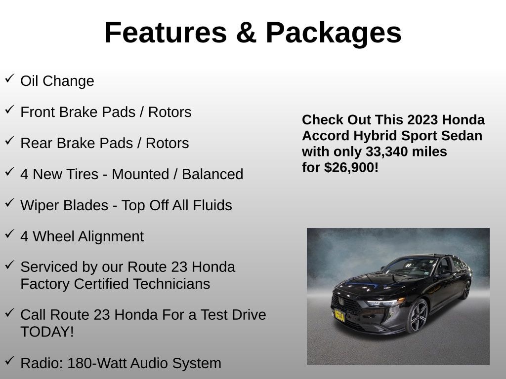 Used 2023 Honda Accord Hybrid Sport Sedan
