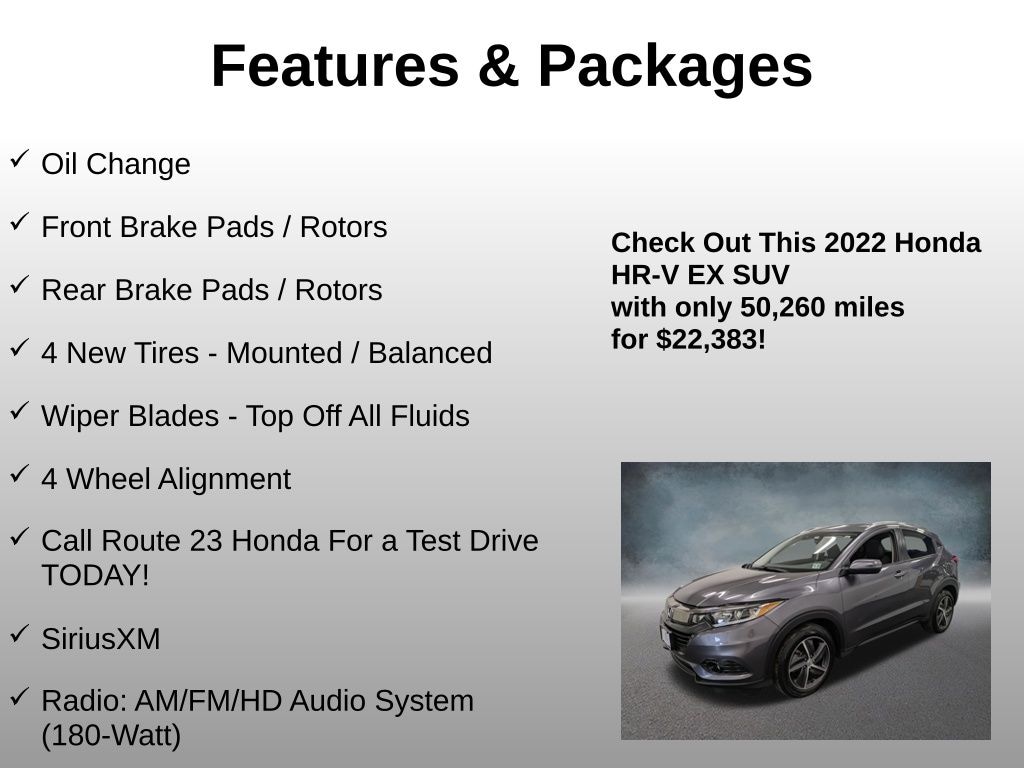 Used 2022 Honda HR-V EX AWD SUV
