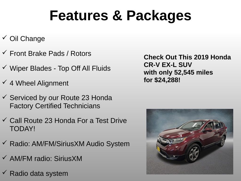 Used 2019 Honda CR-V EX-L AWD SUV