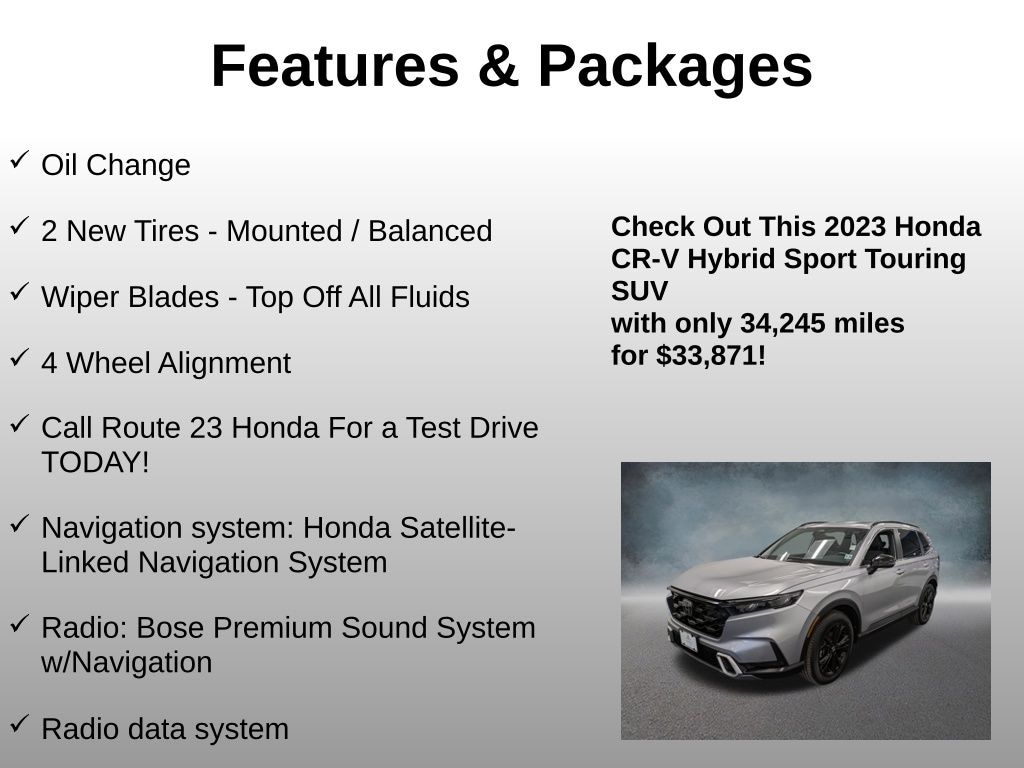 Used 2023 Honda CR-V Hybrid Sport Touring SUV