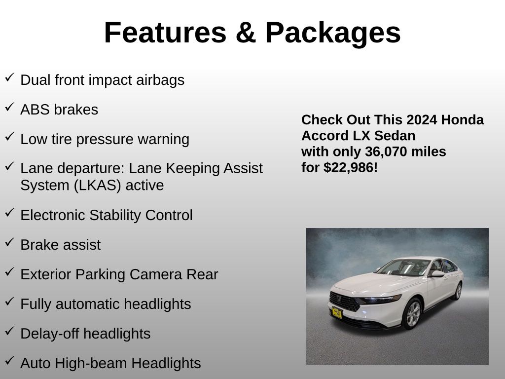 2024 Honda Accord LX - Photo 16