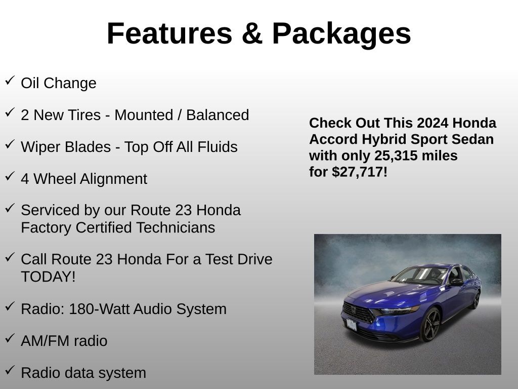 Used 2024 Honda Accord Hybrid Sport Sedan