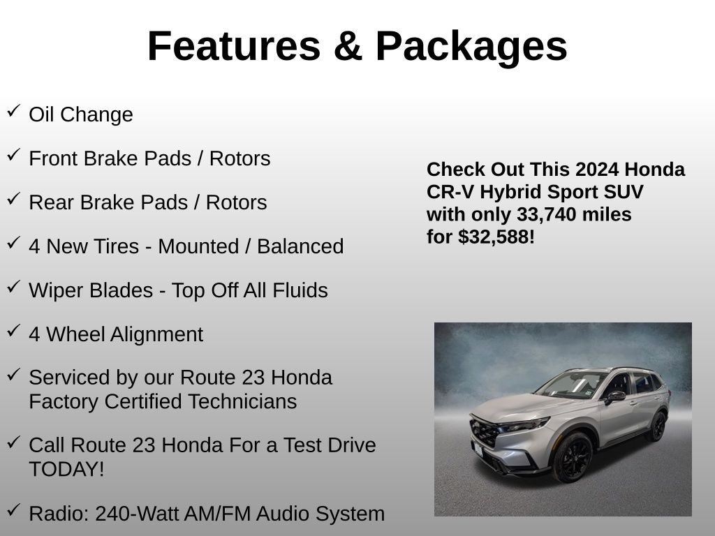 Used 2024 Honda CR-V Hybrid Sport SUV