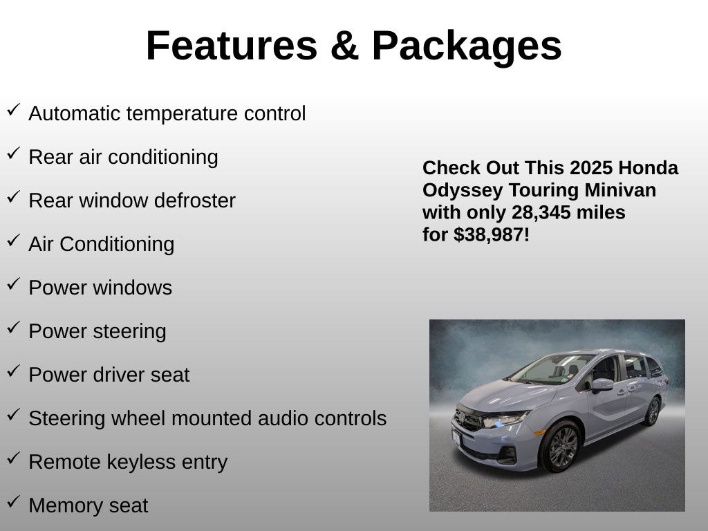 2025 Honda Odyssey Touring - Photo 12