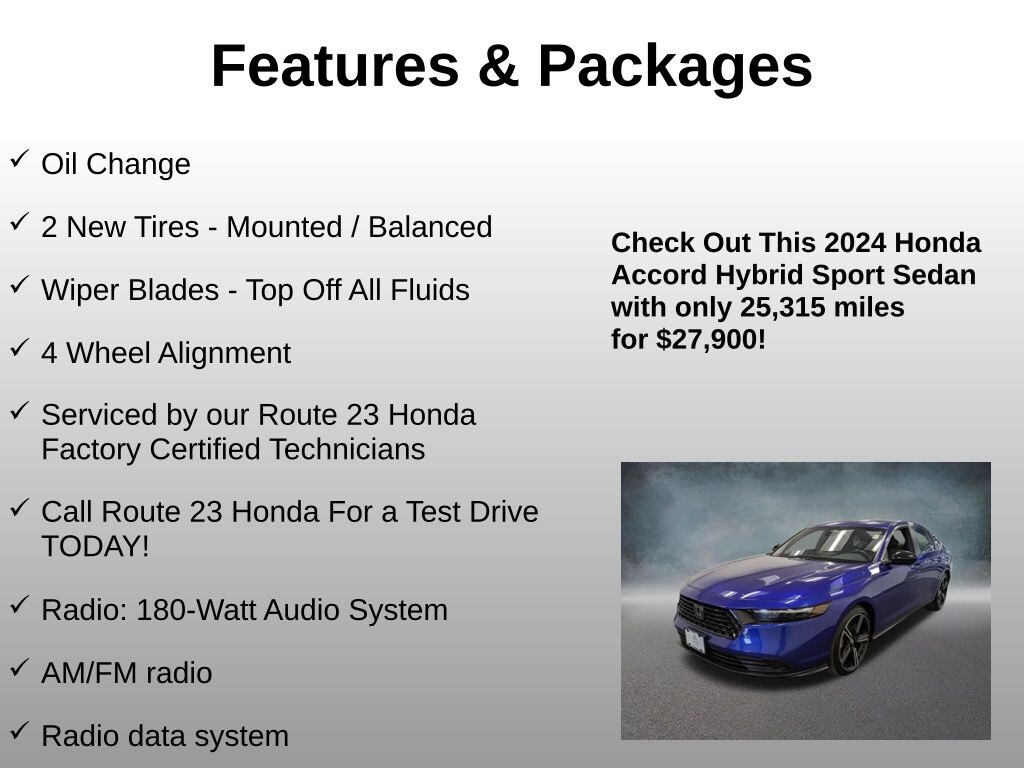 Used 2024 Honda Accord Hybrid Sport Sedan