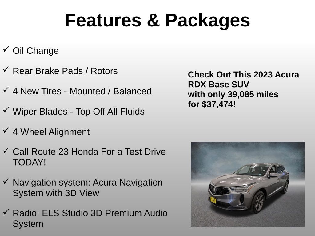 Used 2023 Acura RDX Advance Package SUV