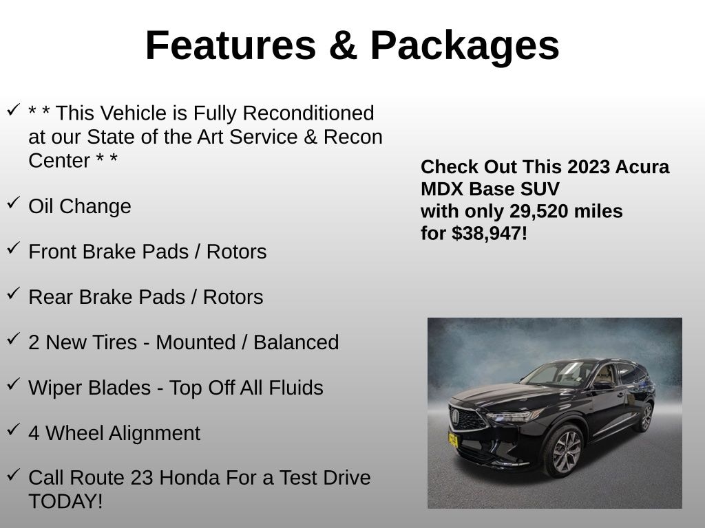 Used 2023 Acura MDX SH-AWD Technology Package SUV