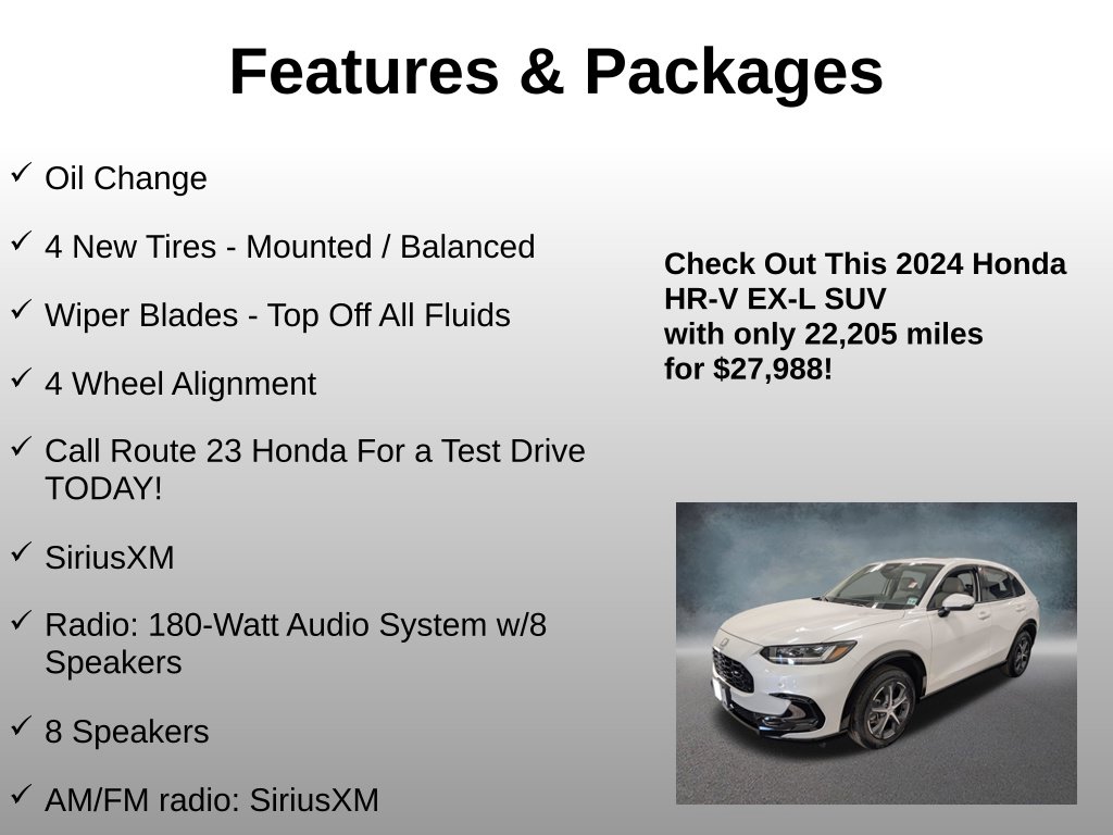Used 2024 Honda HR-V EX-L SUV