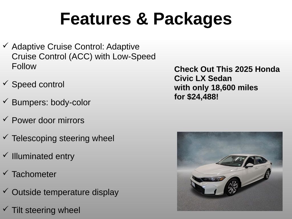 2025 Honda Civic LX - Photo 20