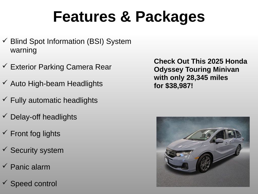 2025 Honda Odyssey Touring - Photo 24