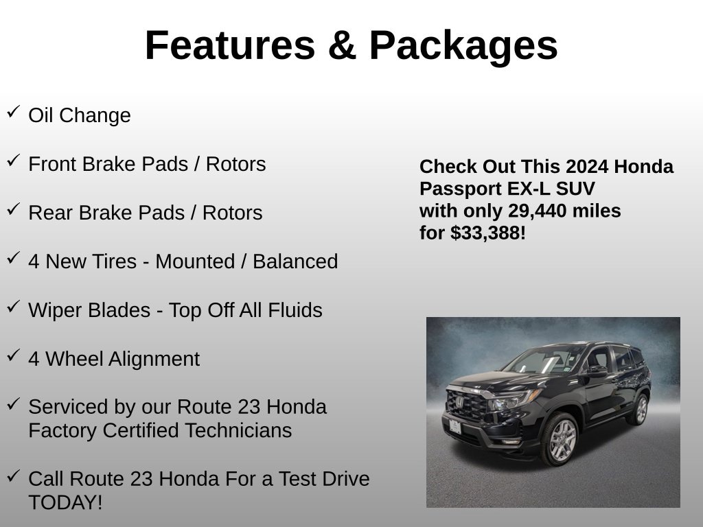 Used 2024 Honda Passport EX-L SUV