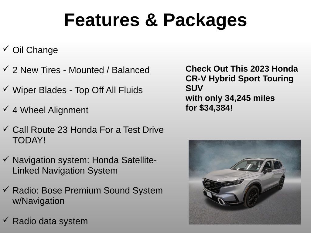 Used 2023 Honda CR-V Hybrid Sport Touring SUV