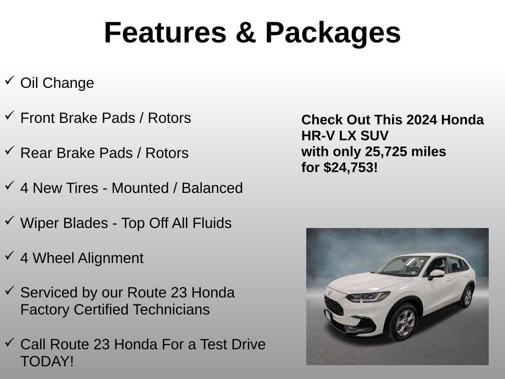 Used 2024 Honda HR-V LX SUV