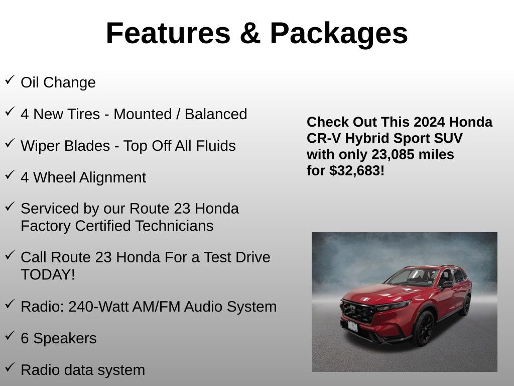 Used 2024 Honda CR-V Hybrid Sport SUV