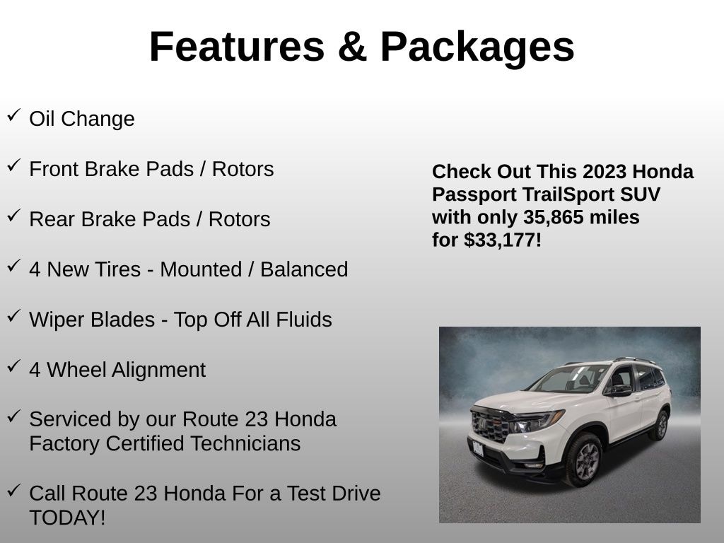 Used 2023 Honda Passport TrailSport SUV