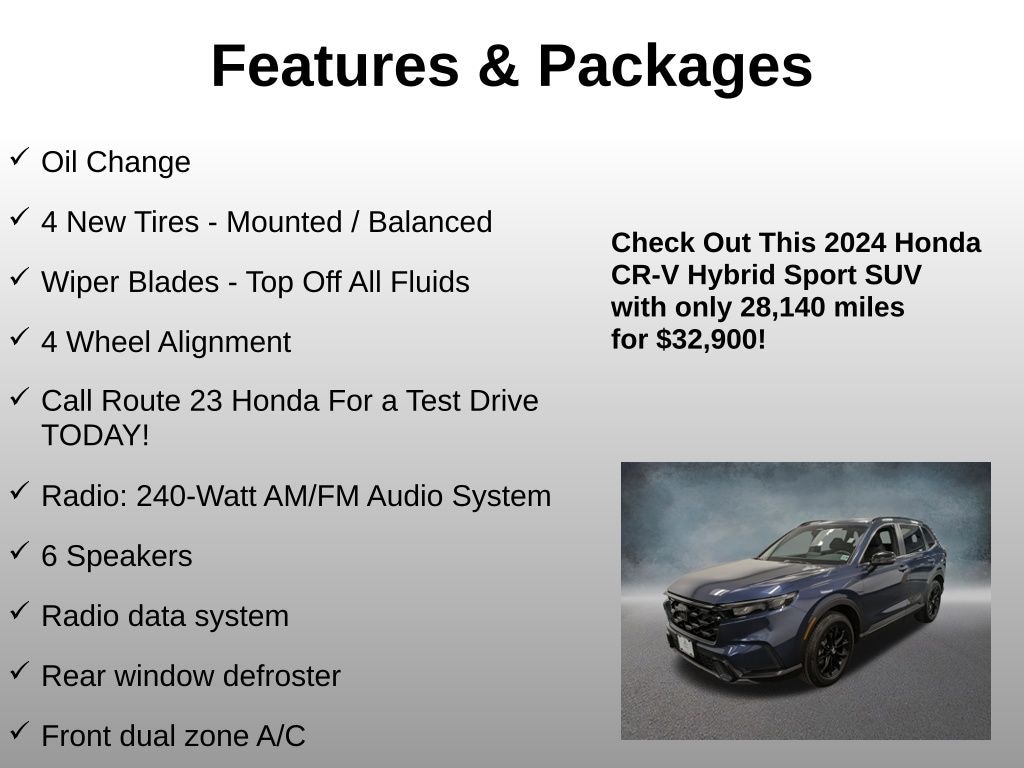 Used 2024 Honda CR-V Hybrid Sport SUV