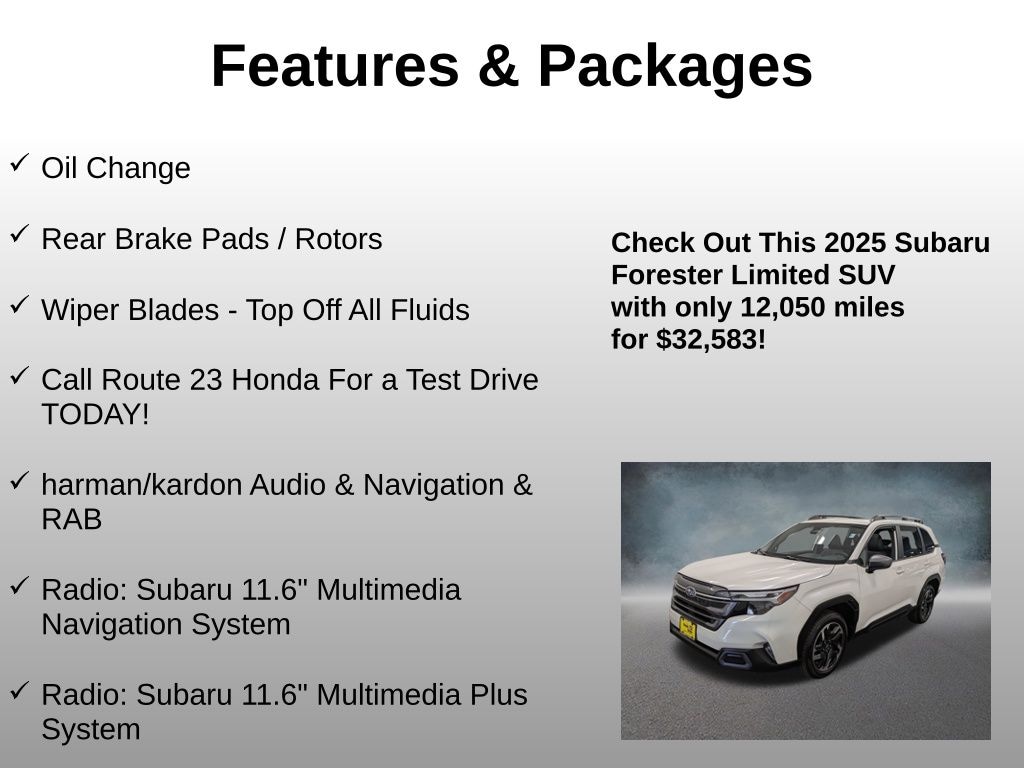 Used 2025 Subaru Forester Limited SUV