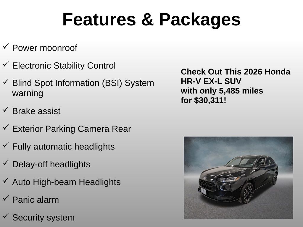 2026 Honda HR-V EX-L - Photo 16
