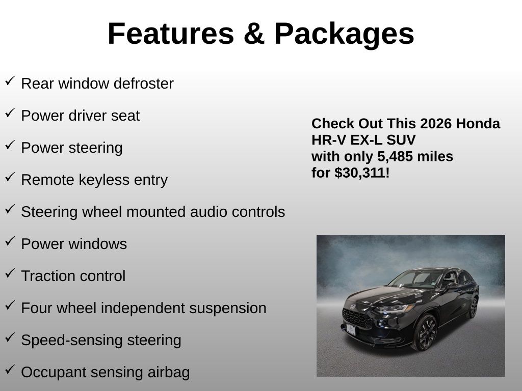 2026 Honda HR-V EX-L - Photo 8