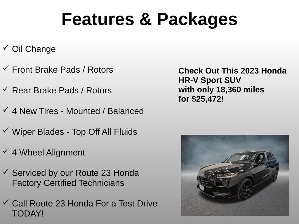 Used 2023 Honda HR-V Sport AWD SUV