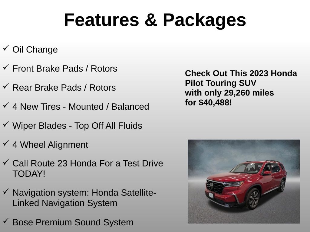 Used 2023 Honda Pilot Touring SUV