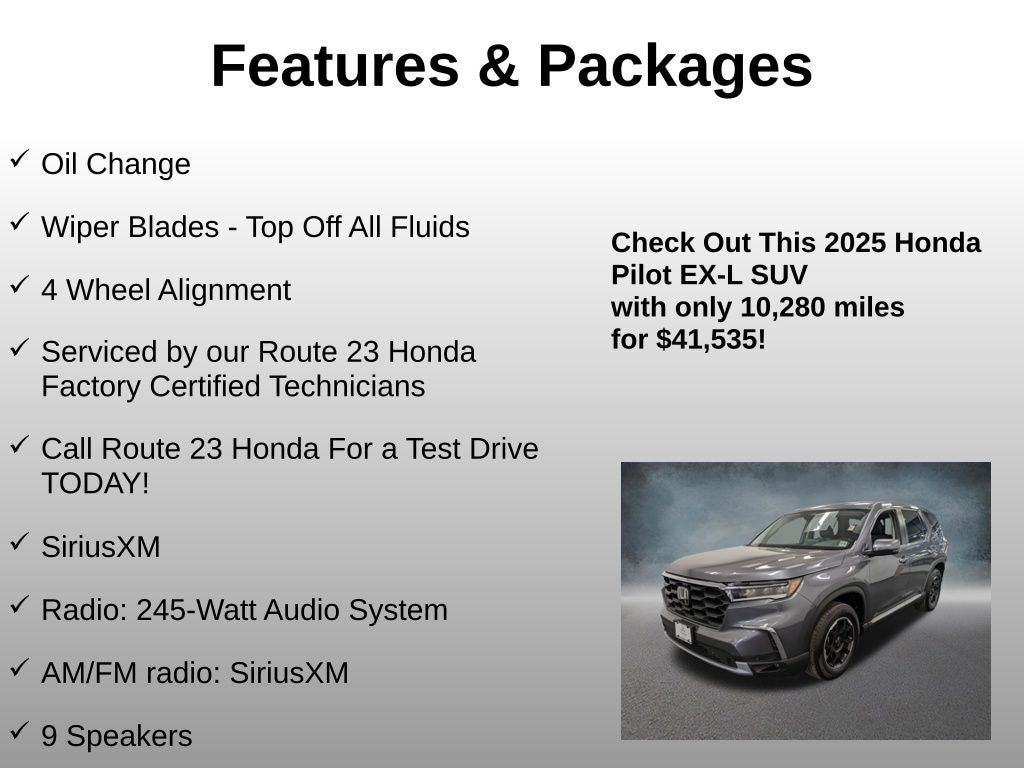 Used 2025 Honda Pilot SUV