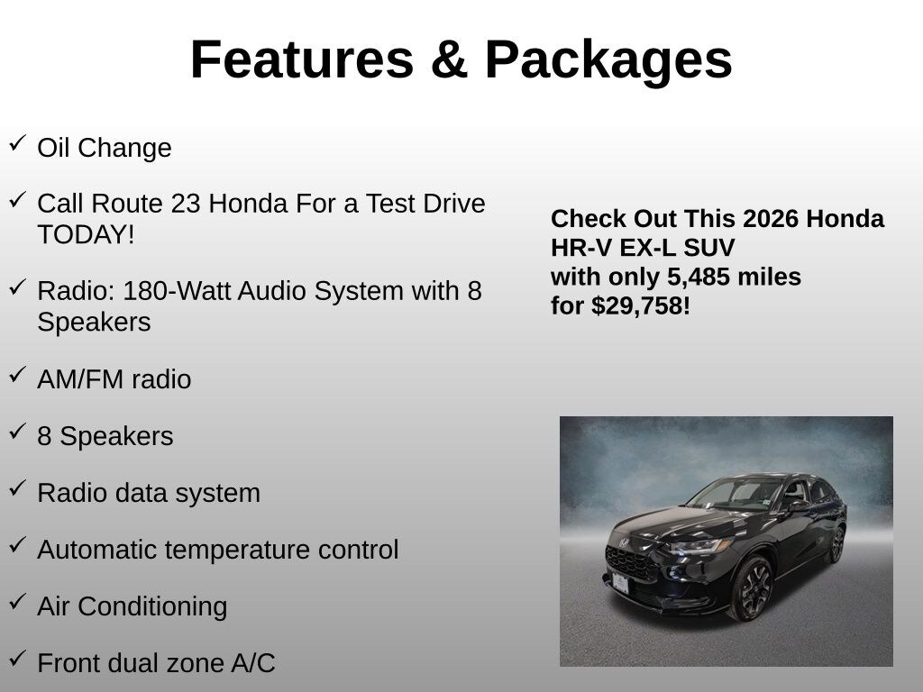Used 2026 Honda HR-V EX-L SUV