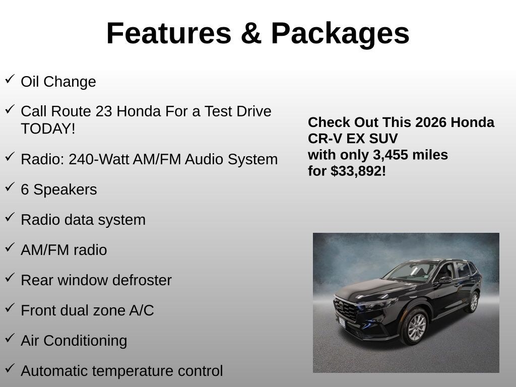 Used 2026 Honda CR-V EX SUV